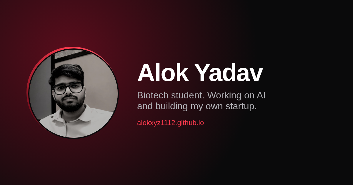 CV · Yadav Alok